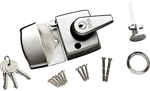 Era Double Locking Nightlatch 40mm Cylinder - Polished Chrome Finish