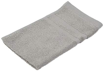 Gözze - Gästetuch 4er-Set, Weich und Saugfähig, 100% Baumwolle, 30 x 50 cm - Silber