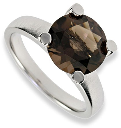 Renato Fellini Damen-Solitär Ring Sterling-Silber 925 Rauchquarz S129 (63 (20.1))