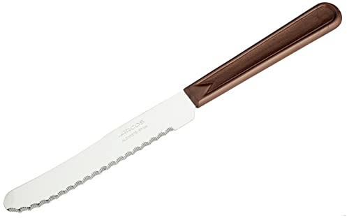 Arcos Table Messer - Tischmesser Tafelmesser - Klinge Nitrum Edelstahl 110 mm - HandGriff Polypropylen Farbe Braun