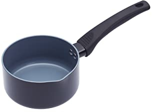 MasterClass Casserole à Lait Antiadhésive en Aluminium, Compatible Induction, 14 cm, Noir
