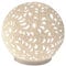 Formano 662378 Porzellan-Lampe Kugel Harmonie Romantik Weiß 18cm