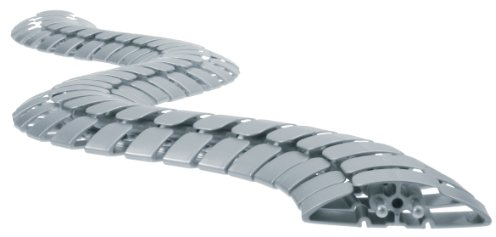 BACHMANN Kabelschlange PRO Kabelführung 1m Silber 930.033 (Flexibler und robuster Kabelschlauch)