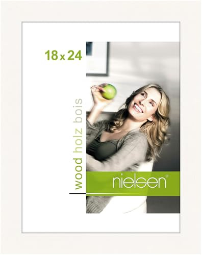 nielsen Holz Bilderrahmen Essential, 18 x 24 cm, Weiß