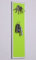 FLUX Objects Magnet - Schlüsselbrett aus Edelstahl (42 x 12 cm) mit Filzbezug in grün