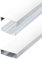 Flacher Design Aluminium Kabelkanal lackiert in Mattweiss RAL9003 selbstklebend 50 mm x 15 mm Alunovo Kabelschacht Leitungskanal Installationskanal (Länge: 20cm)