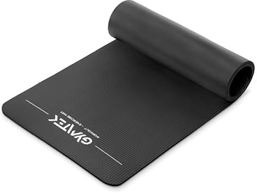Gymtek Gymnastikmatte - Yogamatte 180x61x1 cm - Trainingsmatte - Rutschfest - mit Tragegurt - Sportmatte - Gymnastik - Fitness - Pilates