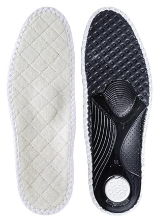 Kaps Orthotic Warm Winter Shoe Insoles For Flat Feet With Arch Support, Orthopedic Inserts, Alu Tech Relax