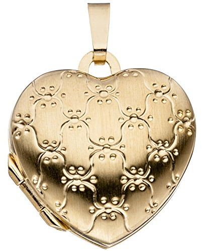 Jobo Damen-Medaillon Herz aus 8 Karat 333 Gold zum Öffnen für 2 Fotos