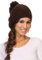 Sakkas CHSS1545 - Lax Wide Unisex Kabel Strick Große Pom Pom Bobble Beanie Hut Cap - Braun - OS