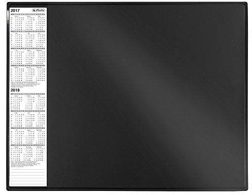 Herlitz 4er Sparbundle 5551007 Schreibunterlage 63x50 schwarz, abwischbar