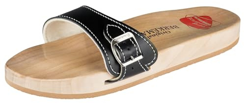 Berkemann Unisex Holz Pantolette Rindsleder medium Fußbett: nicht herausnehmbar