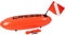 Cressi q BOE/Zeiger/Pedale/Zubehör für Tauchen, Apnea, Unterwasserangeln, Schwimmen, Fluoreszierend Orange, Einheitsgröße