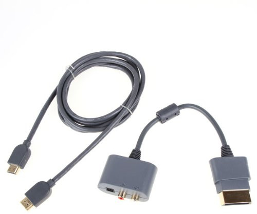 NEEWER 6ft HDMI+RCA Audio Adapter Cable/Cord for Xbox 360 Slim