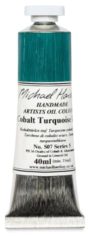 Michael Harding Artist Oil Colours, Cobalt Turquoise Deep, 40ml Tube, 50740