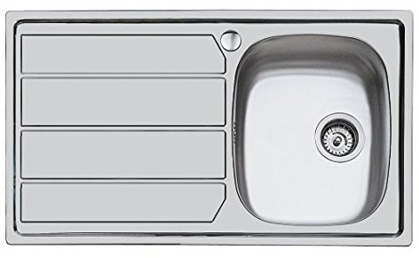 Foster S1000 - Fregadero, metal, cepillado, 79 x 50 x 17 cm