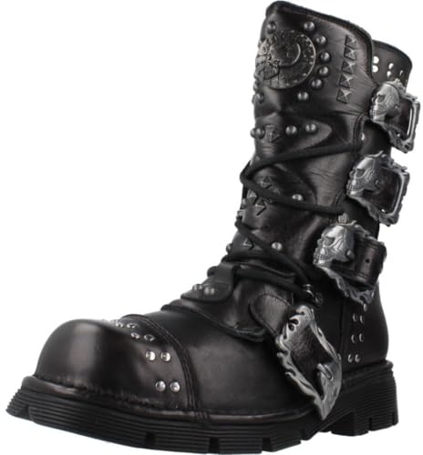 New Rock Comfort Light nero Pelle Stivali M.1474-S1