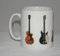 Guitar Mug. John Lennon. 5 Famous Guitars. Hofner, Rickenbacker & Epiphone