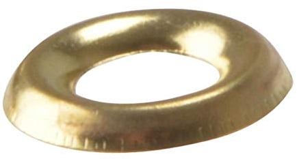 ForgeFix Screw Cup Washers | No. 8's | Solid Brass, Polished | Bag 200