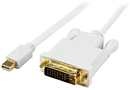 StarTech.com Cavo Adattatore Attivo da Mini Displayport a DVI da 1.8m - Cavo Convertitore Mini DP a DVI - 1920x1200 e HDTV fino a 1080p - Compatibile PC/MAC -Thunderbolt - DP++ Bianco (MDP2DVIMM3WS)