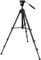 Magnus VT-350 Videostativ mit Fluidkopf - Schwarz - Aluminium - für DSLR und Camcorder