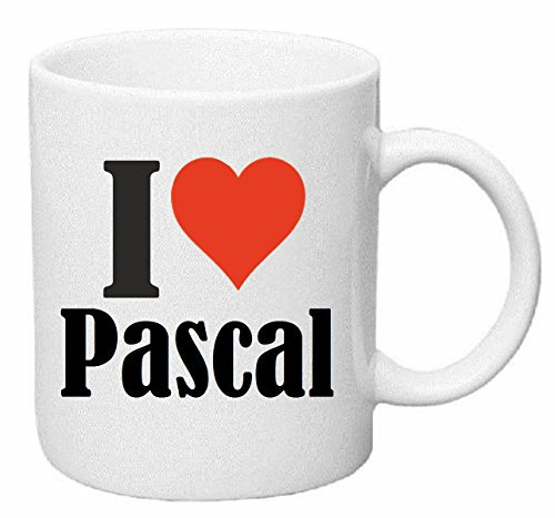 Reifen-Markt Tasse de Café Tasse à Thé … Coffee Mug I Love Pascal Hauteur 9 cm de Diamètre 8 cm Volume 330 ML Le pour Leur Partenaire - Collègue - Amis