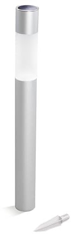 Esotec Solarleuchte Pole Light, Duo Color, Akku, Aluminium, LED Standleuchte, Solar Außenleuchte, Gartenbeleuchtung, Gartendeko, wetterfest, außen, winterfest, H=70cm, 102606