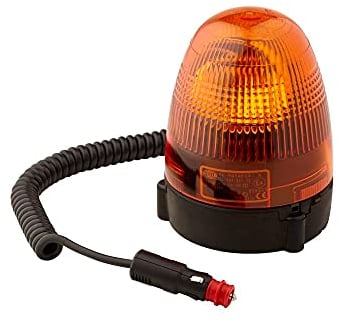 HELLA 2RL 007 337-021 Halogen-Rundumkennleuchte - mit Magnet - KL Rotafix - 12V - gelb - Kabel: 2500mm - Stecker: DIN ISO 4165 - Menge: 1