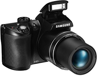 Samsung WB110 Digitalkamera (20,2 Megapixel, 26-Fach Opt. Zoom, 7,6 cm (3 Zoll) TFT-LCD-Display, HD Movies) schwarz