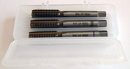 Lot de 3 tarauds manuels M 22 x 2,5 HSS DIN352 Filetage à droite M22 x 2,5 M 22 x 2,5 mm