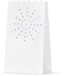 10 Luminaris Leuchttüten Dekoration Lichtertüten Hochzeit - Motiv Stern