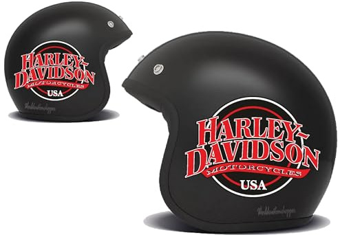2 STICKER HELM BANDIT HARLEY DAVIDSON DECALCOMANIE GRAFIK HD CUSTOM