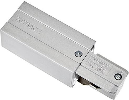 SLV EINSPEISER, für EUTRAC Hochvolt 3Phasen-Aufbauschiene, Silbergrau