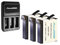 Power 2000 3 X Lithium-Ion Rechargeable Battery 3.8v 1400mAh for GoPro HERO4 AHDBT-401, PT-G4 3-Bay Charger for GoPro HERO4 AHDBT-401 Battery