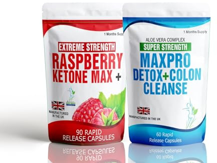 90 Raspberry Ketones Max Wild + 60 Aloe Vera Colon Cleanse Detox Free Meal Plan and Dieting Tips Extreme Strength Keto