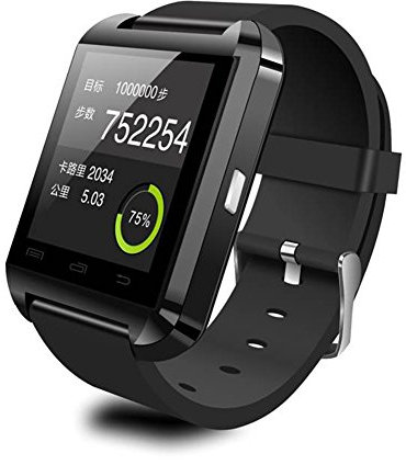 paracity Montre Smart Watch U8 Bluetooth pour iOS Android Smartphones iPhone 4/4S/5/5S/5 C/6, Samsung S5/S4/S3/Note/Note 3 HTC Huawei Xiaomi