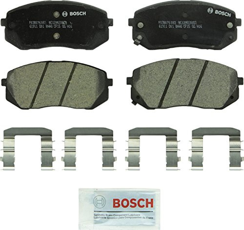 BOSCH BC1295 QuietCast Premium Ceramic Disc Brake Pad Set - Compatible with Select Hyundai Sonata, Tucson; Kia Cadenza, Rondo, Soul EV, Sportage; FRONT