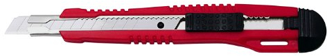 Wedo 78 3009 Taglierino Taglierino a lama retrattile Nero, Rosso
