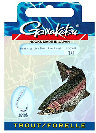 Gamakatsu Gebundene Haken BKD-3610N Forelle 12