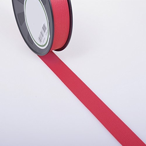 Deko und Band Wetterfestes Polyband mit Holzmaserung - pink - 25 mm - 91 m Rolle - 89