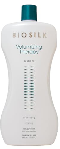 BioSilk Volumizing Therapy Shampoo, Gently Cleanses, Moisturizes & Builds Hair Body & Shine, Sulfate, Paraben & Cruelty-Free, 34 Oz