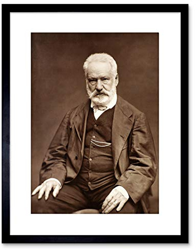 Wee Blue Coo VINTAGE PHOTO VICTOR HUGO PORTRAIT FRAMED ART PRINT POSTER F97X12312