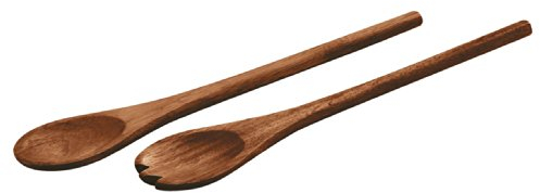 Zassenhaus 055634 Salatbesteck, Holz, Creme, 36cm