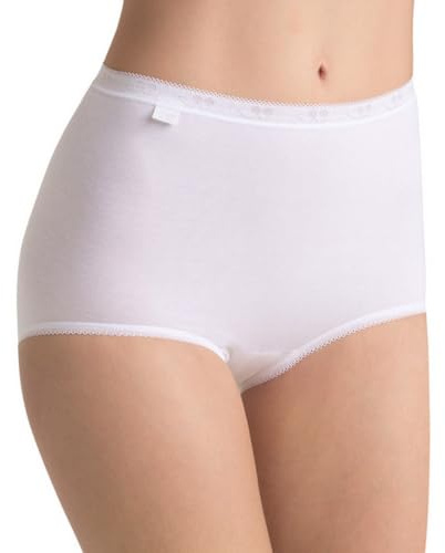 Sloggi Basic Maxi Höschen für Damen, 2 Stück, weiß, 42
