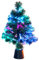 Lunartec Fiberglas Weihnachtsbaum: Deko-Tannenbaum, dreifarbige LED-Beleuchtung, Batteriebetrieb, 45 cm (Glasfaser Tannenbaum, Glasfaser Christbaum, Weihnachtsbaumbeleuchtung kabellos)