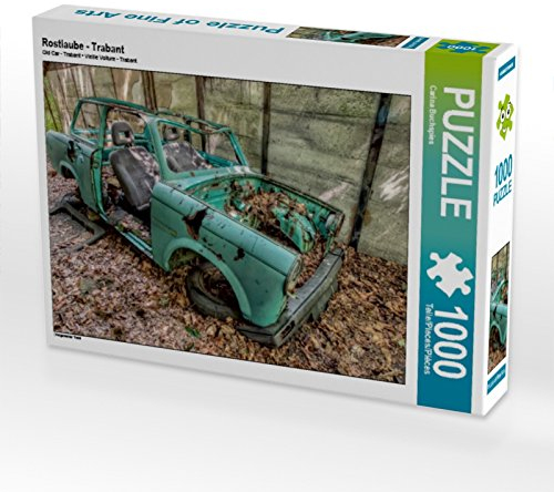 CALVENDO Puzzle Rostlaube - Trabant 1000 Teile Puzzle quer | Lege-Größe cm Foto-Puzzle für glückliche Stunden