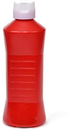 GRÄWE Quetschflasche für Ketchup für Senf, Ketchupspender, Senfspender aus Kunststoff (Rot, 1000 ml)