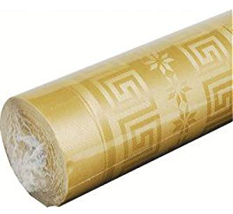 Le géant de la fête – Nappe en papier Damassé 1,18 x 6 m doré ou argenté Le Geant De La Fete or