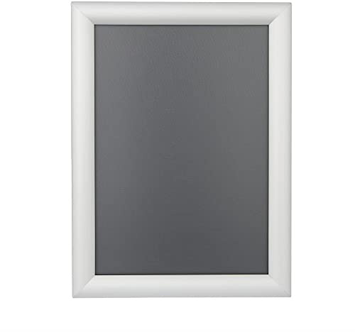 Olympia Aluminium Snap Frame Anti-Glare, Silver A4 Display Frame, 330X245mm | Wall-mountable display option showcases menus, posters, or photos securely in commercial reception and hospitality areas