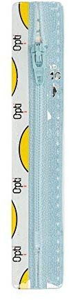 Opti S40-22-00259 Reißverschluss, 100Prozent Polyester, 00259 Blau, 22cm